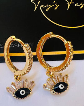 Golden Earrings with Eye